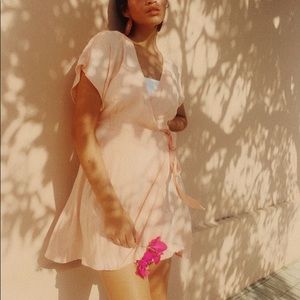 Light Peach Forever 21 Wrap Dress